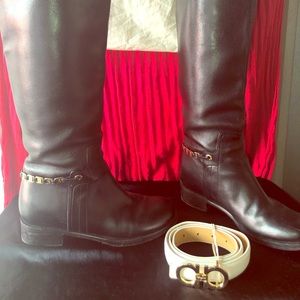 Salvatore Ferragamo knee high boots